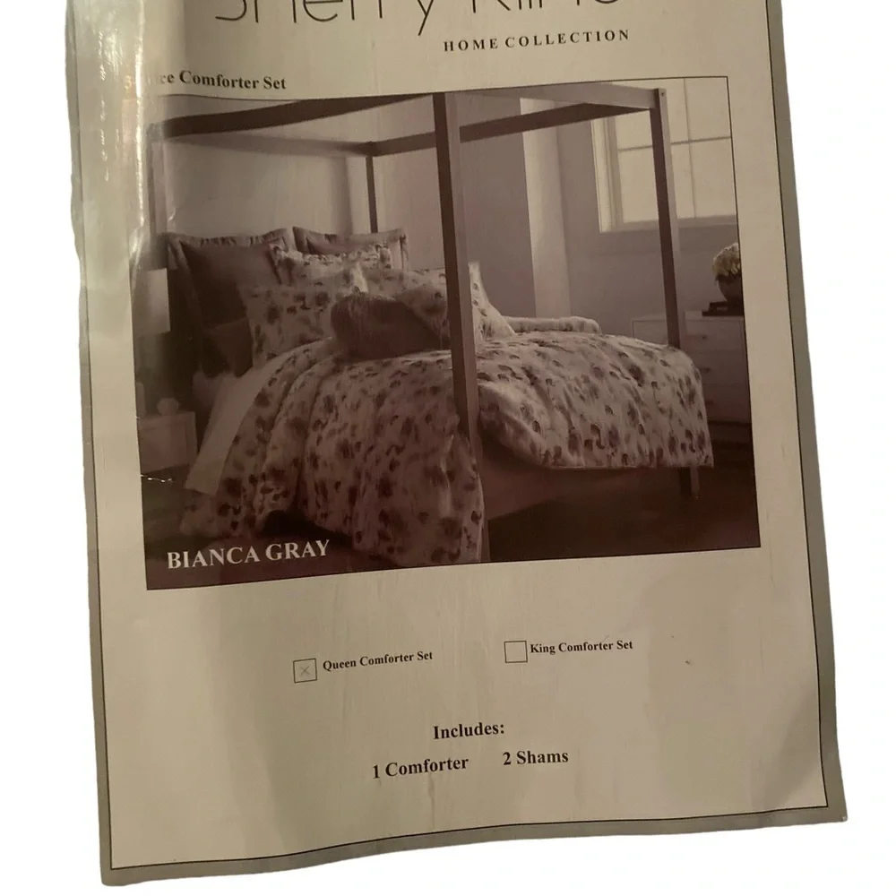 Sherry Kline Queen Floral Comforter Set